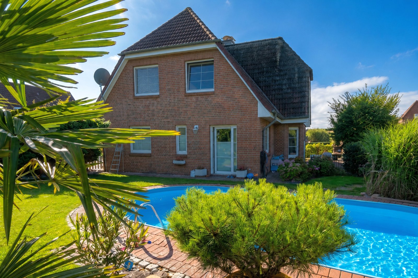 Viel Platz in Ostseenähe: Haus mit Pool, PV, Keller, Balkon, Terrasse & Doppelcarport Viel Platz in Ostseenähe: Haus mit Pool, PV, Keller, Balkon, Terrasse & Doppelcarport